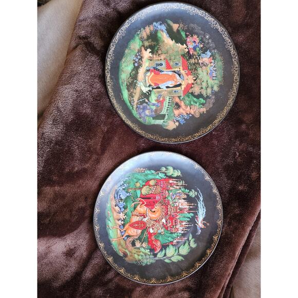 Vintage Russian Collectors Plates, lot of 2 from 1988 - Picture 1 of 6